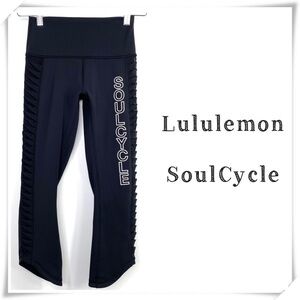 Lululemon SoulCycle Spell-Logo Mesh Crop Leggings